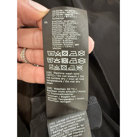 Killstar Gothic Witchy Corset Lace Up Ruffle Handkerchief Hem Black Midi Dress M - Picture 10 of 13